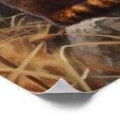 Niedliches abyssinian Cat Art Print Poster (Ecke)