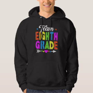 Niedliches Achtklässlerteam Lehrer Kinder zurück T Hoodie