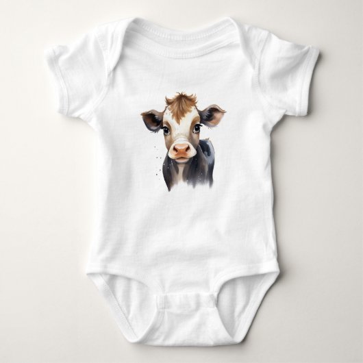Niedliches Adorable Baby Cow Cala Baby Strampler (Vorderseite)