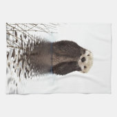Niedliches Adorable Fluffy Otter Animal Handtuch (Horizontal)