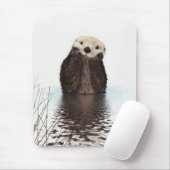 Niedliches Adorable Fluffy Otter Animal Mousepad (Mit Mouse)