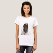 Niedliches Adorable Fluffy Otter Animal T-Shirt (Vorne ganz)