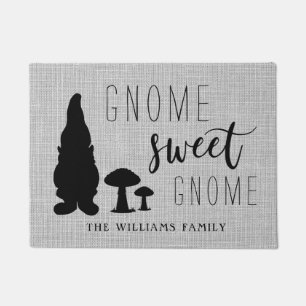 Niedliches Adorable Modern Gnome Sweet Gnome Custo Fußmatte