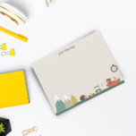 Niedliches Adventure Woodland Kids Stationery Mitteilungskarte<br><div class="desc">Das Design ist mit einem niedlichen Adventure Woodland Thema für Kids Stationery ideal für Notizen oder um eine Dankeschön-Karte schnell zu schicken. Personalisieren Sie Ihre persönlichen Daten mit dem Namen Ihres Kindes.</div>