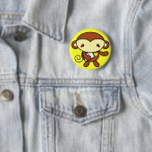 Niedliches Affe-Button Button (Beispiel)