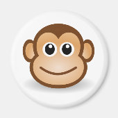 Niedliches Affengefecht Magnet (Vorne)