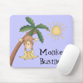 Niedliches Affengeschäft Mousepad (Mit Mouse)