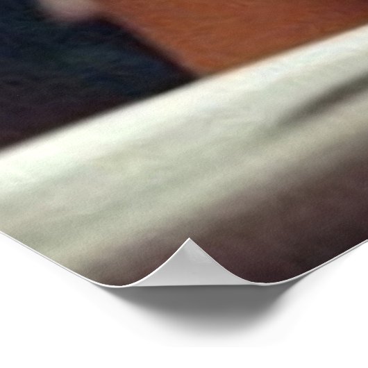 Niedliches afrikanisch-amerikanisches Mädchen in d Poster (Ecke)