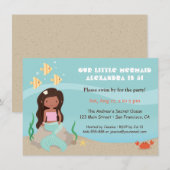 Niedliches afrikanisches amerikanisches einladung (Vorne/Hinten)