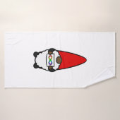 Niedliches afrikanisches amerikanisches Genom mit  Badehandtuch (Badehandtuch)