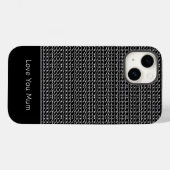 Niedliches afrikanisches Kunstmuster Case-Mate iPhone Hülle (Rückseite (Horizontal))