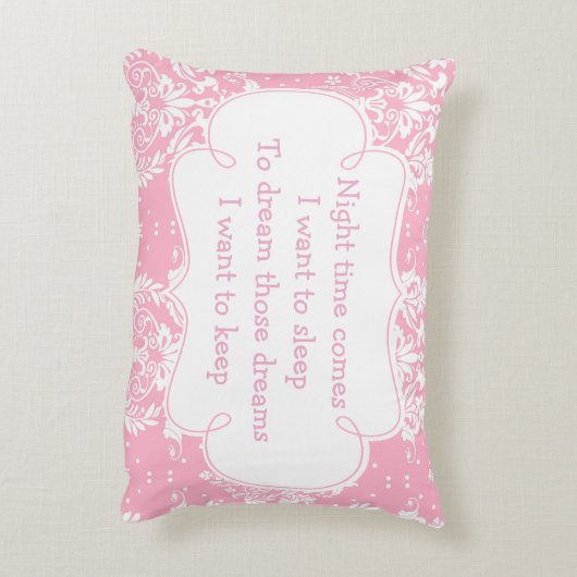 Niedliches Afrikanisches Mädchen Gebet und Gedicht Dekokissen (Rückseite(Vertikal))