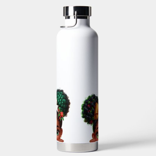 NIEDLICHES AFRIKANISCHES MÄDCHEN TRINKFLASCHE (Rechts)