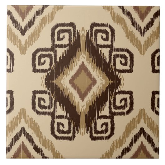 Niedliches afrikanisches Muster Fliese (Vorderseite)