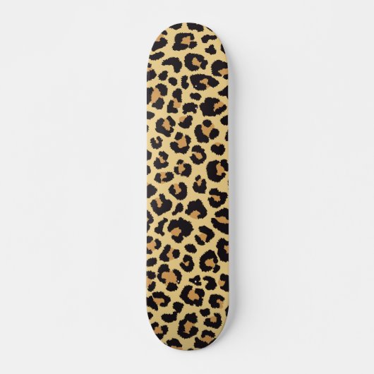Niedliches afrikanisches Wildlife Leopard Tierbild Skateboard (Vorne)