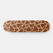 Niedliches afrikanisches Wildtiermuster Giraffe Skateboard (Horizontal)