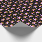 Niedliches afrikanisches Zeitungspapier Geschenkpapier (Ecke)