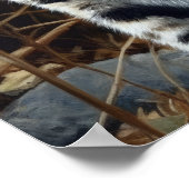 Niedliches ägyptisches Mau Cat Art Print Poster (Ecke)