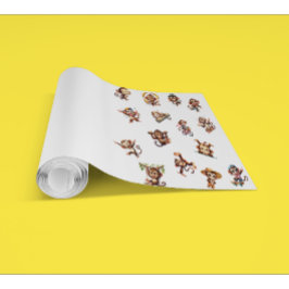 Niedliches Albernes Funny Monkey Watercolor Muster Tapete