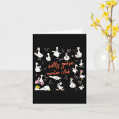 Niedliches Albernes Goose Ticino Karte (Gelbe Blume)