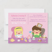 Niedliches Alice im Einladung (Vorderseite)