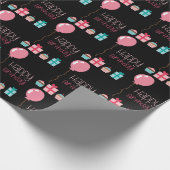 Niedliches alles Gute zum Geburtstag steigt Geschenkpapier (Ecke)