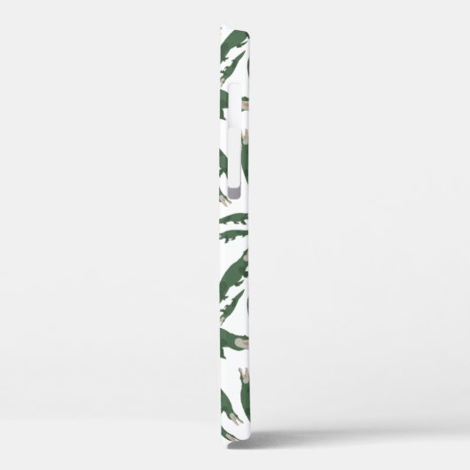 Niedliches Alligator-Krokodil-Muster Case-Mate iPhone Hülle (Rückseite / Links)