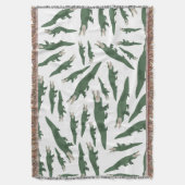 Niedliches Alligator-Krokodil-Muster Decke (Vorderseite Vertikal)