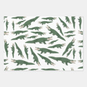 Niedliches Alligator-Krokodil-Muster Geschenkpapier Set (Vorderseite 3)