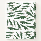 Niedliches Alligator-Krokodil-Muster Notizblock (Rückseite)