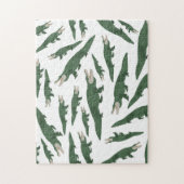 Niedliches Alligator-Krokodil-Muster Puzzle (Vertikal)