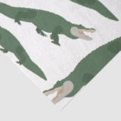 Niedliches Alligator-Krokodil-Muster Seidenpapier (Ausschnitt)