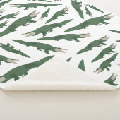 Niedliches Alligator-Krokodil-Muster Sherpadecke (3/4)