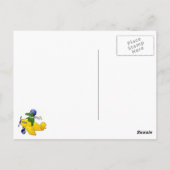 Niedliches Alligator/Krokodil-Zeichen Postkarte (Rückseite)