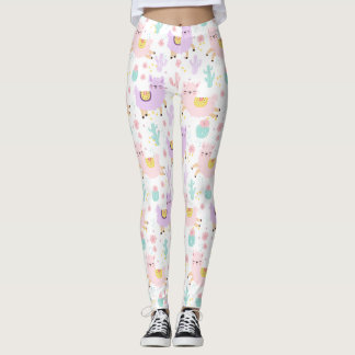 Niedliches Alpaca-Muster Leggings