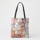 Niedliches Alpacas Llama Muster Tasche (Vorderseite)