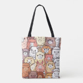 Niedliches Alpacas Llama Muster Tasche (Rückseite)