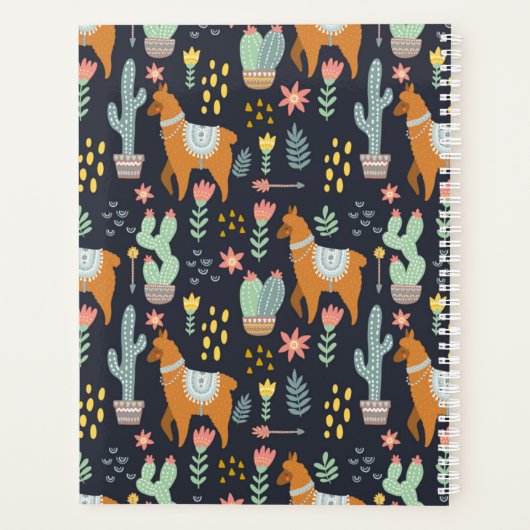 Niedliches Alpacas-Muster Planer (Rückseite)