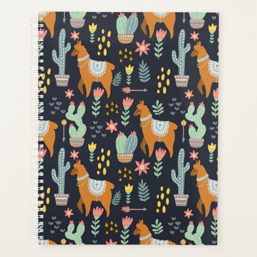 Niedliches Alpacas-Muster Planer (Vorderseite)