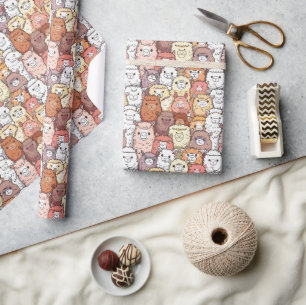 Niedliches Alpacas Wrapping Paper Geschenkpapier