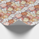Niedliches Alpacas Wrapping Paper Geschenkpapier (Ecke)