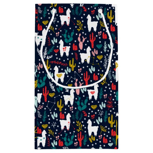 Niedliches Alpaka Kleine Geschenktüte (Rückseite)