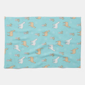 Niedliches Alpaka-Lama-Kaktus-Muster Küchentuch (Horizontal)