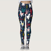 Niedliches Alpaka Leggings (Vorderseite)