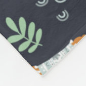 Niedliches Alpaka-Muster Fleecedecke (Ecke)