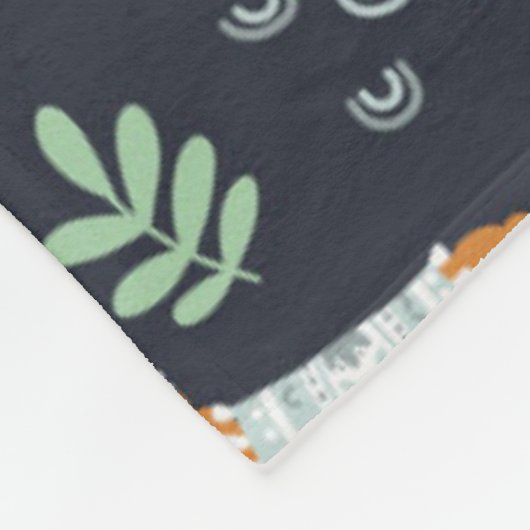 Niedliches Alpaka-Muster Fleecedecke (Ecke)