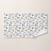 Niedliches Alpaka-u. Kaktus-Muster Badhandtuch Set (Handtuch)