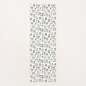 Niedliches Alpaka-u. Kaktus-Muster Yogamatte (Vorderseite)