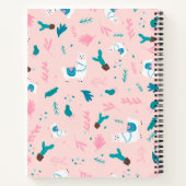 Niedliches Alpakaka-aquamarines Illustrationsmuste Notizblock (Rückseite)