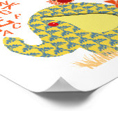 Niedliches Alphabet Elephant Baby Kinderzimmer dru Poster (Ecke)